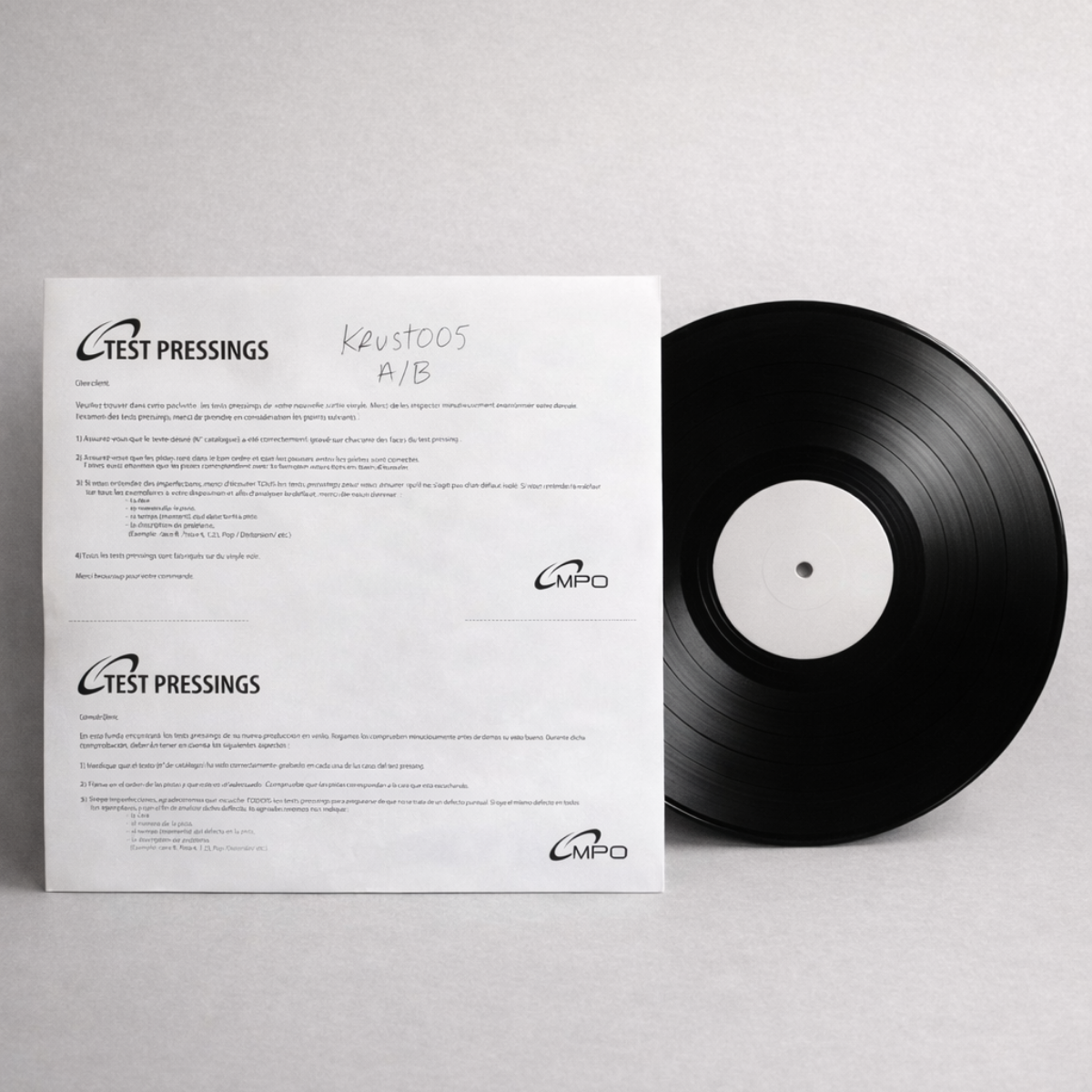 KRUST Irrational Numbers test press vinyl — limited edition Wonder Palace drop, four copies only